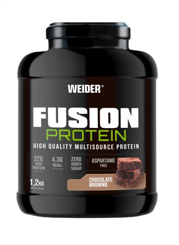 Weider Fusion Protein, Chocolate Brownie - 1200 gramų