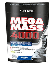 Weider Mega Mass 4000, Vanilės maisto papildas, 4 kg