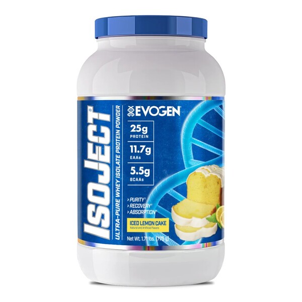 Evogen IsoJect, Iced Lemon Cake - 775 g baltymų papildas
