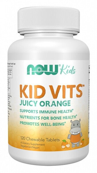 NOW Foods Kid Vits, Juicy Orange - 120 kramtomųjų tablečių