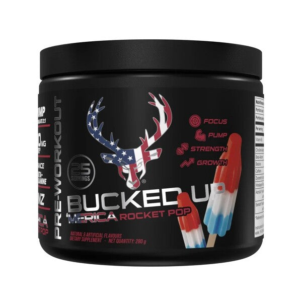 Bucked Up Pre-Workout Rocket Pop maisto papildas