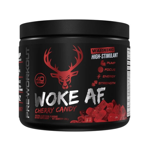 Bucked Up Woke AF, Cherry Candy - 256 g maisto papildas, prieš treniruotę