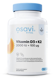 Osavi Vitamin D3 + K2, maisto papildas, kapsulės