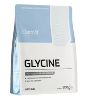 OstroVit Glycine, Natural - 200 gramų, amino rūgštys, maisto papildas