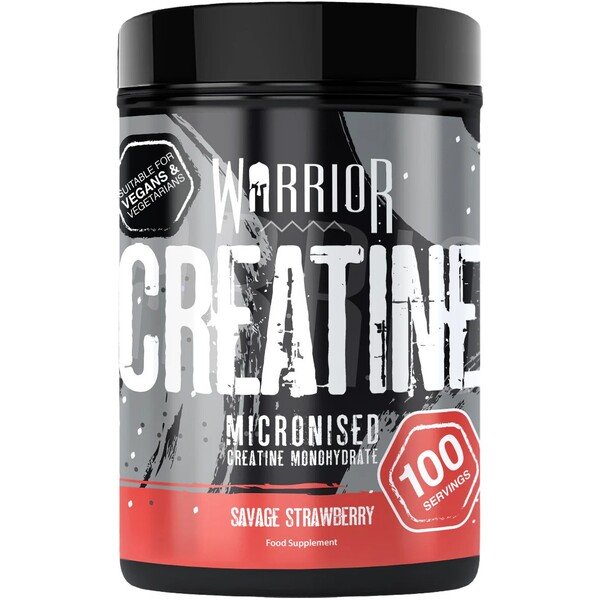 Warrior Creatine, Savage Strawberry - 500 g maisto papildas