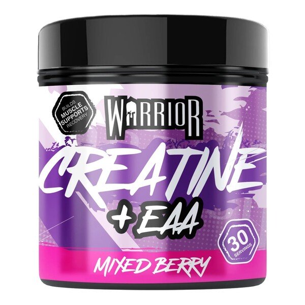 Warrior Creatine + EAA, Mixed Berry, maisto papildas, sporto papildas