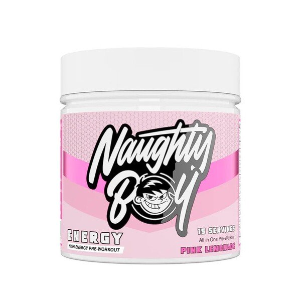 Naughty Boy Energy, Pink Lemonade - 195 g maisto papildas sportui