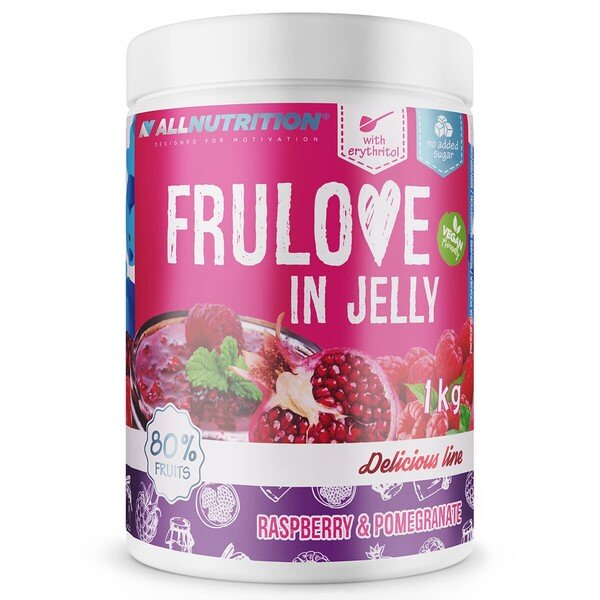Užkandis Frulove Jelly aviečių ir granatų, 1 kg