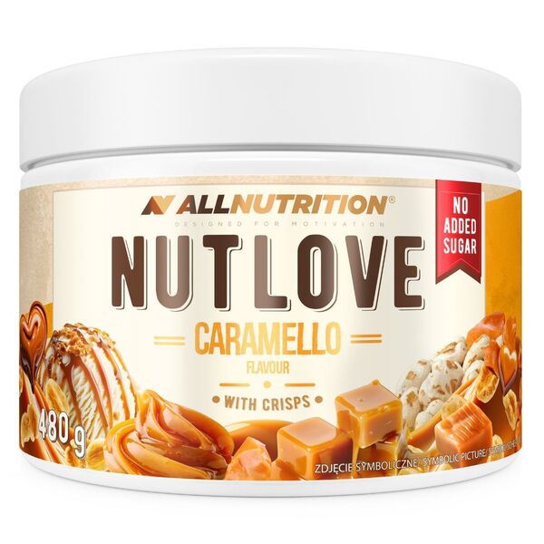 Allnutrition Nutlove, Caramello su traškučiais – 480 g