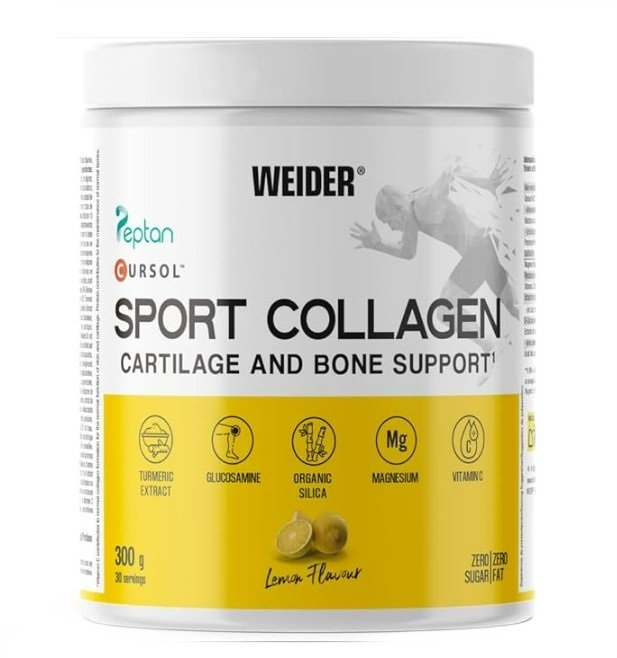Weider Sport Collagen, Lemon - 300 g maisto papildas