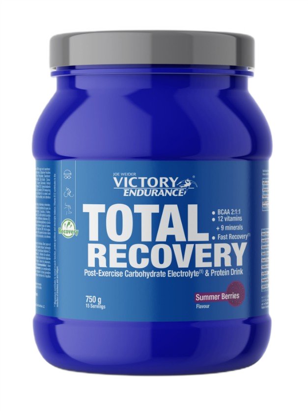 Maisto papildas, sporto papildas, energijai ir nuovargiui mažinti, Weider Joe Victory Endurance Total Recovery, Summer Berries, 750 g