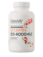 OstroVit vitamino D3 + K2 papildas, 100 tablečių