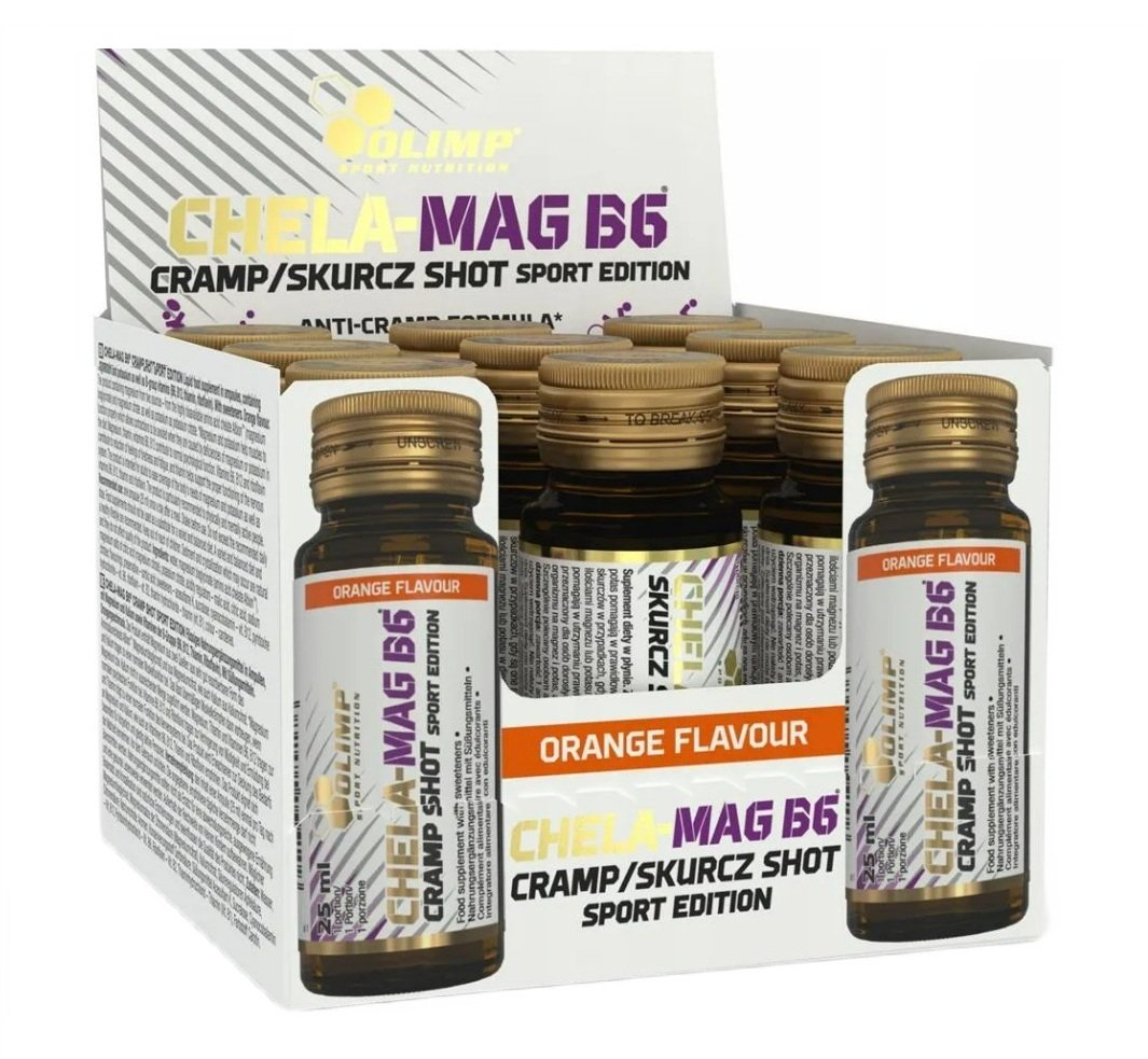 Olimp Nutrition Chela-Mag B6 Cramp Shot, Apelsinų skonio, sporto papildas