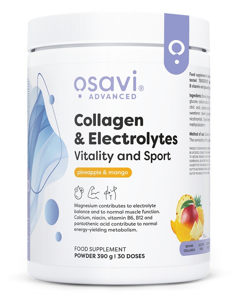 Osavi Collagen Electrolytes Vitality and Sport, Pineapple & Mango - 390 g