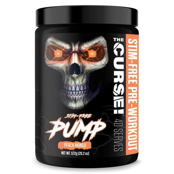 JNX Sports The Curse! Stim-Free Pump, Peach Mango, sporto papildas