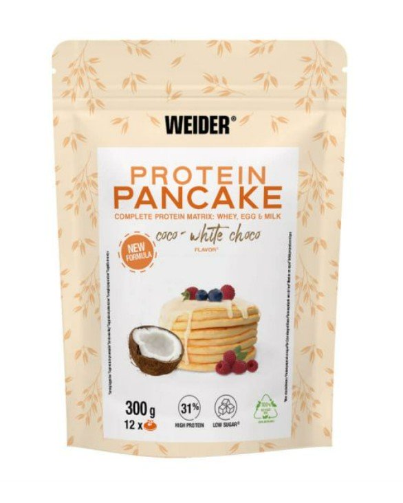 Weider baltymų blynai, kokosų baltasis šokoladas, 300 g