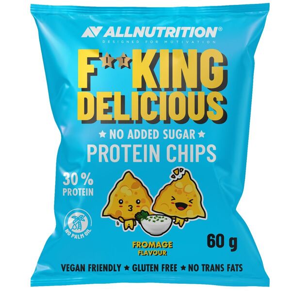 Allnutrition Fitking sūrio skonio baltymų traškučiai, 60 g