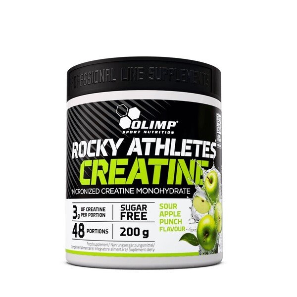 Olimp Nutrition Rocky Athletes kreatiin, hapu õunapunš - 200 grammi