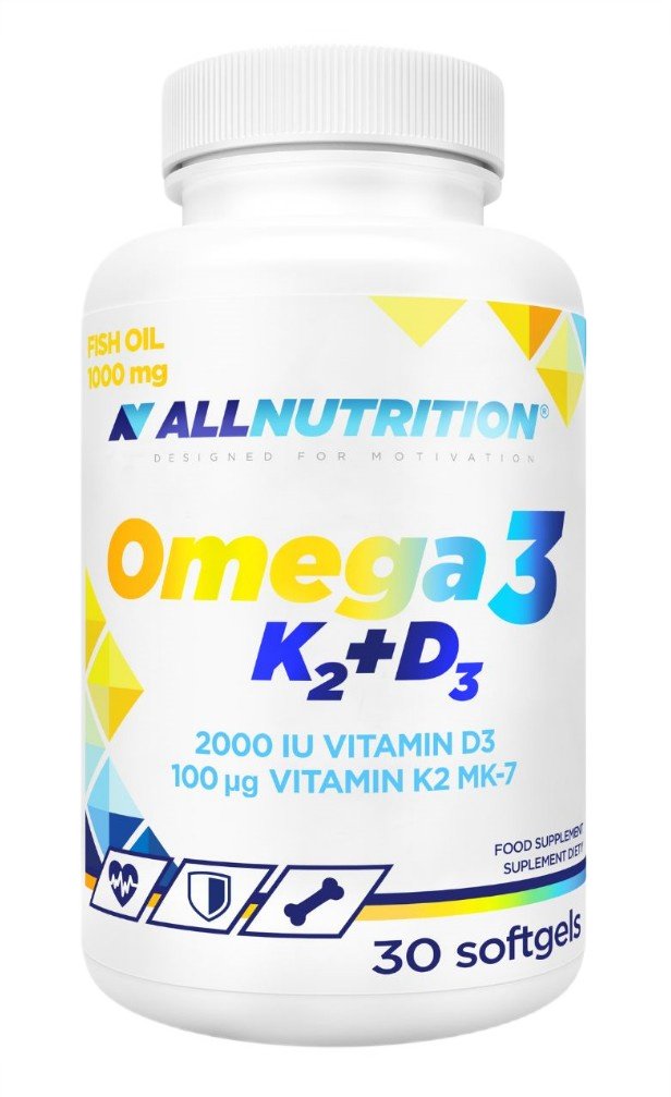 Allnutrition Omega 3, K2+D3 - 30 kapslit