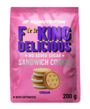 Allnutrition Fitking Desertinis sumuštinių sausainis, kremas, 200 g
