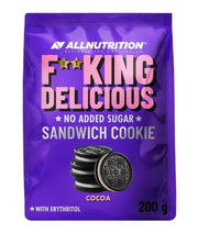 Allnutrition Fitking Desertinis sumuštinio sausainis, kakava, 200 g