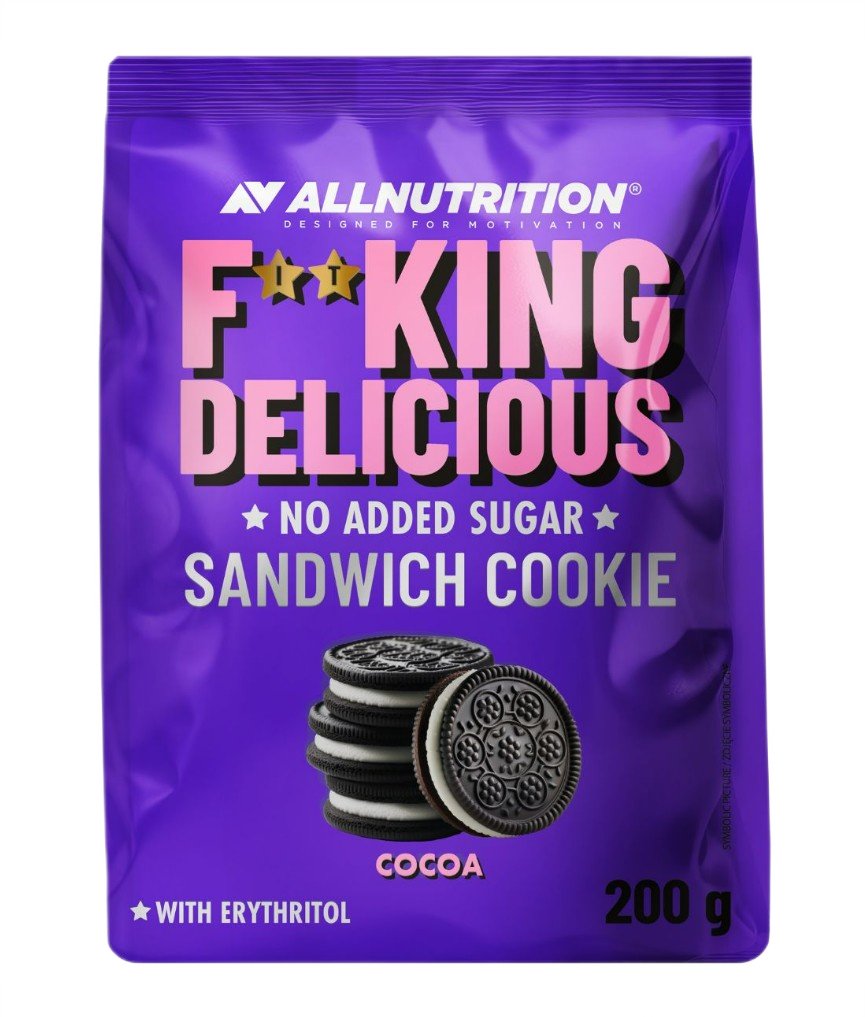 Allnutrition Fitking Desertinis sumuštinio sausainis, kakava, 200 g