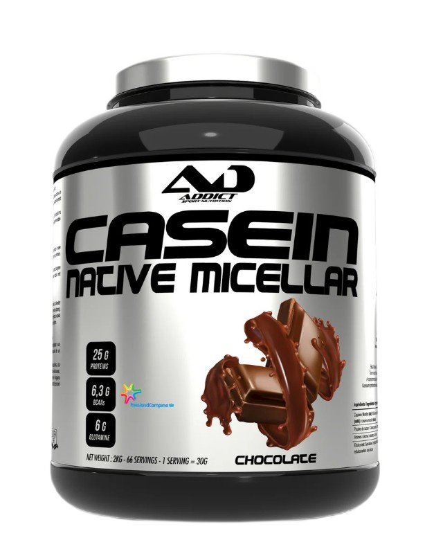 Maisto papildas Casein Native Micellar, šokoladas, 2000 g