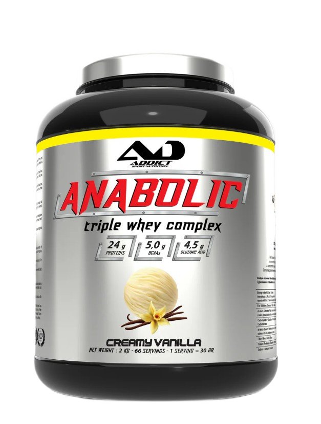 Anabolinis baltymų papildas, vanilės skonio, 2000 g