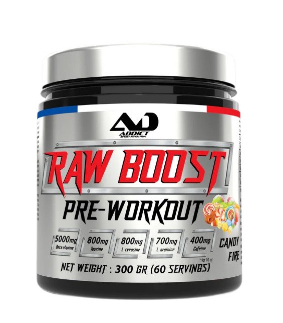 Addict Raw Boost pre-treniruotės maisto papildas