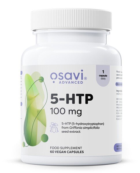 Maisto papildas Osavi 5-HTP, 100mg, 60 kapsulių