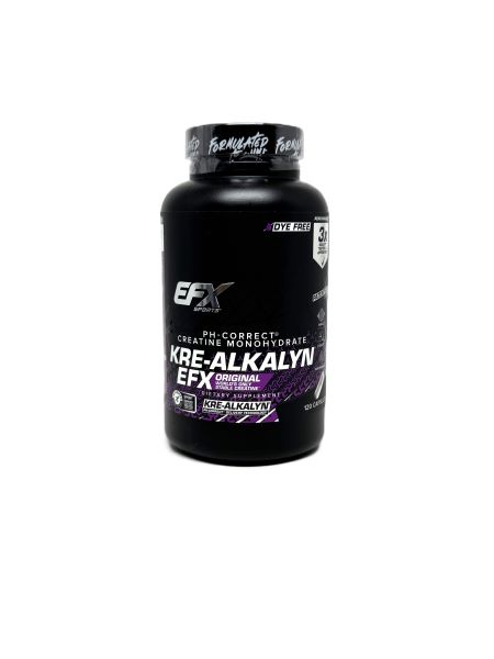 EFX Sports Kre-Alkalyn EFX (läbipaistvad korgid) - 120 kapslit