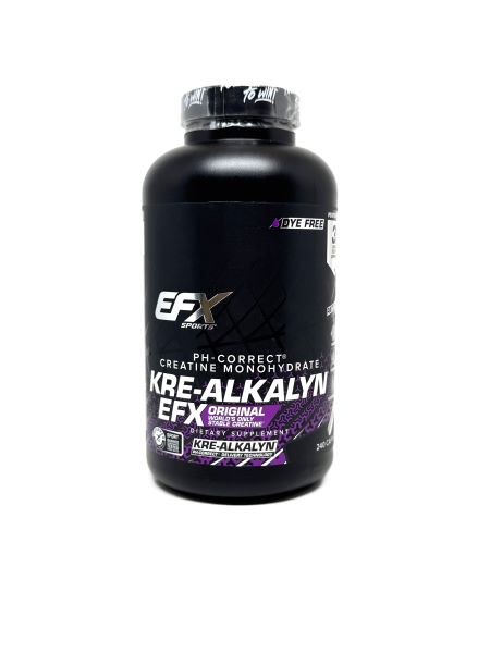EFX Sports Kre-Alkalyn EFX (läbipaistvad korgid) - 240 kapslit