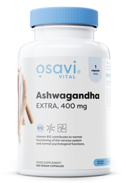 Osavi Ashwagandha Extra, 400mg, maisto papildas, vegan kapsulės