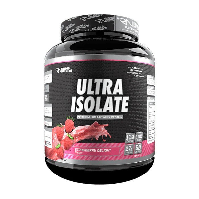 Refined Nutrition Ultra Isolate, Strawberry Delight - 2000 g baltymų papildas