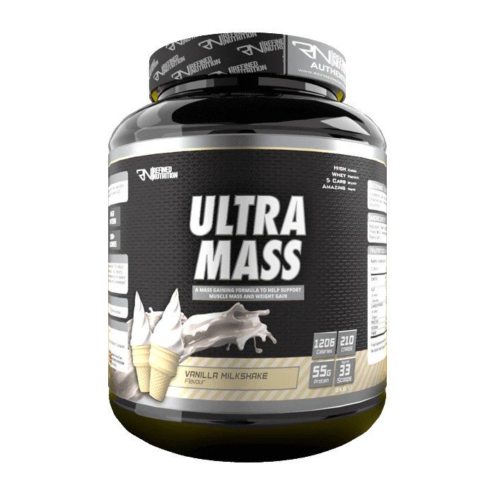 Refined Nutrition Ultra Mass, Vanilės pieno kokteilis, maisto papildas
