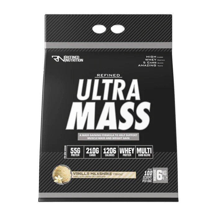 Refined Nutrition Ultra Mass, Vanilės pieno kokteilis, maisto papildas