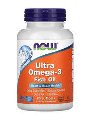 NOW Foods Ultra Omega-3 kapsulės, žuvų aliejus, sveikata