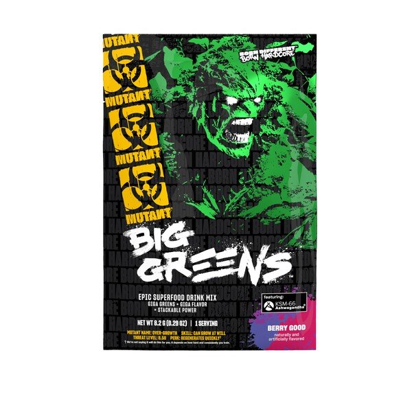 Mutant Big Greens, Berry Good - 8 g maisto papildas