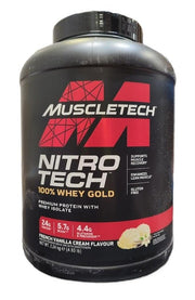 MuscleTech Nitro-Tech 100% Whey Gold, French Vanilla Cream - 2240 gramų maisto papildas