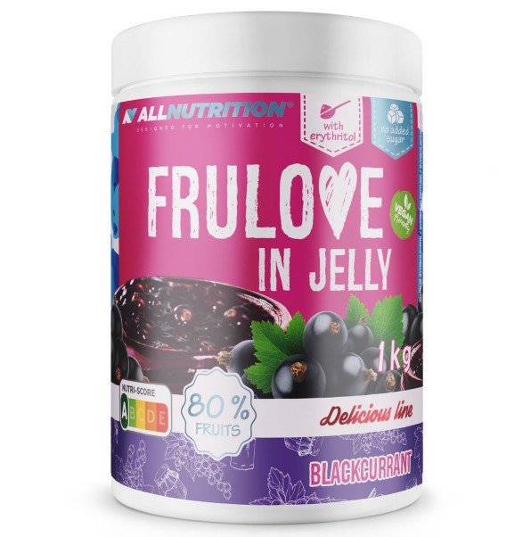 Allnutrition Frulove In Jelly juodųjų serbų uogienė, 1 kg