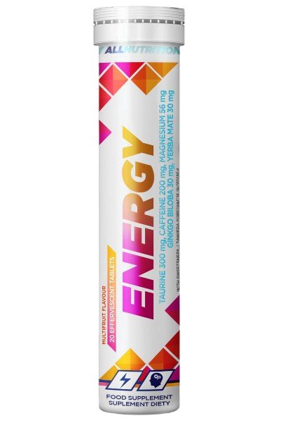 Allnutrition Energy, Multifruit - 20 efervescencinės tabletės