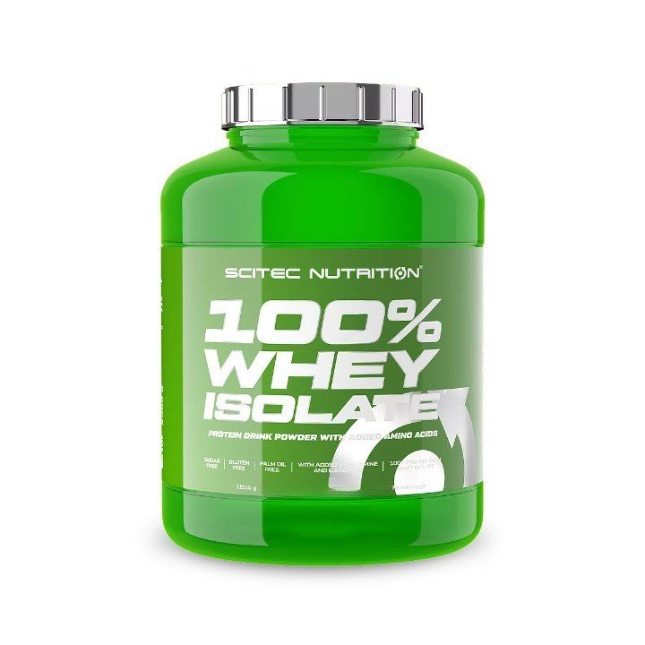 SciTec 100% Whey Isolate, Banana - 1816 gramų, baltymų papildas
