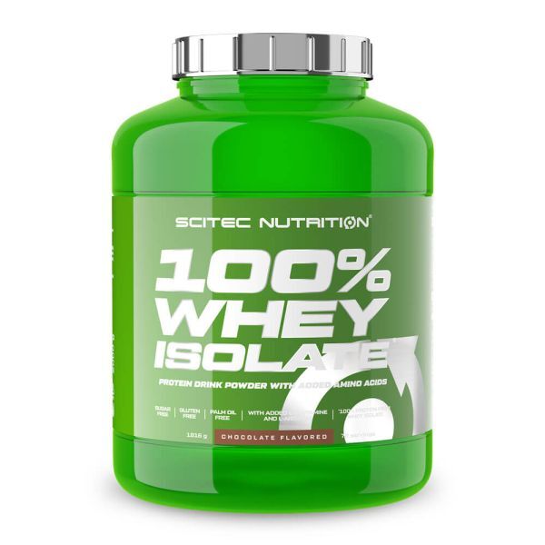 SciTec 100% Whey Isolate, Chocolate - 1816 gramų, baltymų papildas