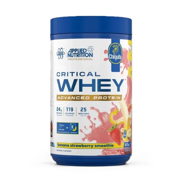 Applied Nutrition Critical Whey, Banana Strawberry Smoothie - 825 gramų maisto papildas