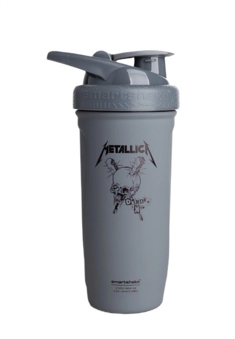 Stalinis metalinis sportinis gertuvė su Metallica dizainu