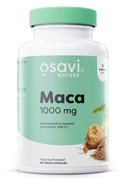 Maca maisto papildas, 1000 mg, vegan kapsulės, sveikatai
