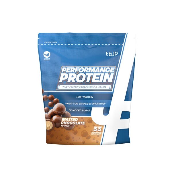 Trained by JP Performance Protein, Malted Chocolate - 1000 gramų maisto papildas