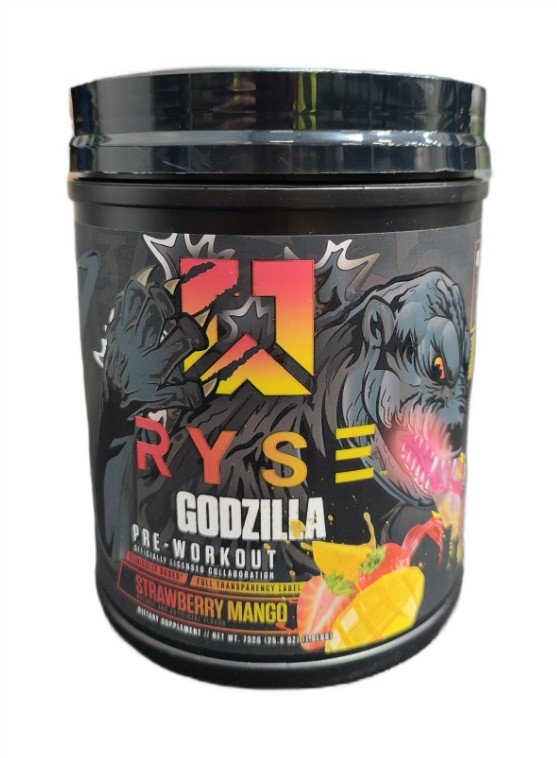 RYSE Godzilla Pre-Workout, Strawberry Mango - 732 g, sporto papildas
