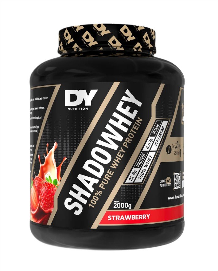 Dorian Yates ShadoWhey baltymų milteliai, braškių skonio, 2000 g