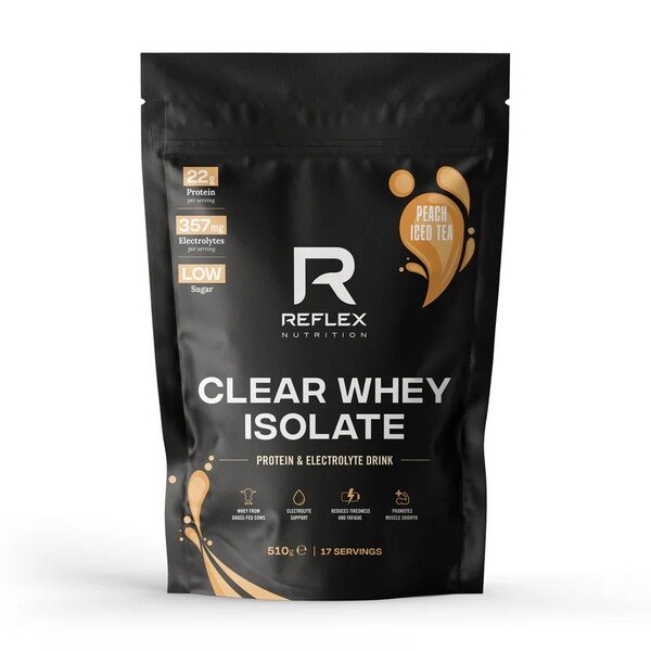 Reflex Nutrition Clear Whey Isolate, Peach Iced Tea - 510 g, baltymų papildas